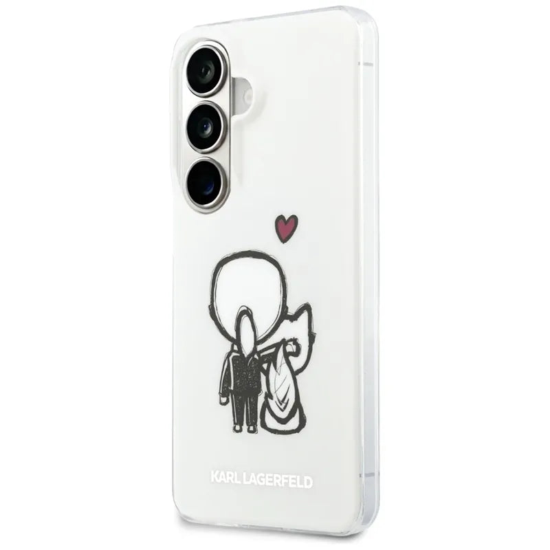Karl Lagerfeld IML Karl & Choupette MagSafe - Samsung Galaxy S26 dėklas (skaidrus)