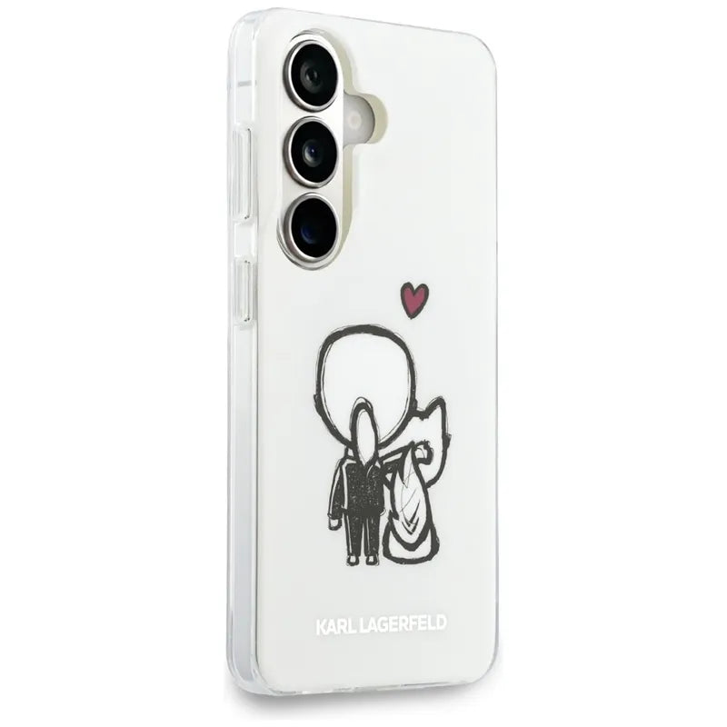 Karl Lagerfeld IML Karl & Choupette MagSafe - Samsung Galaxy S26 dėklas (skaidrus)