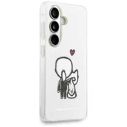 Karl Lagerfeld IML Karl & Choupette MagSafe - Samsung Galaxy S26 dėklas (skaidrus)