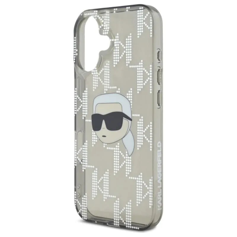 Karl Lagerfeld IML Karl Head Electroplated – dėklas, skirtas „iPhone 16“ (juodas)
