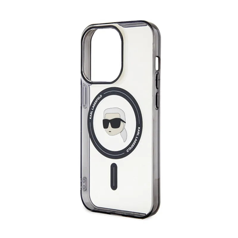 Karl Lagerfeld IML Karl Head MagSafe – iPhone 15 Pro Max dėklas (skaidrus)