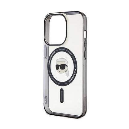 Karl Lagerfeld IML Karl Head MagSafe – iPhone 15 Pro Max dėklas (skaidrus)