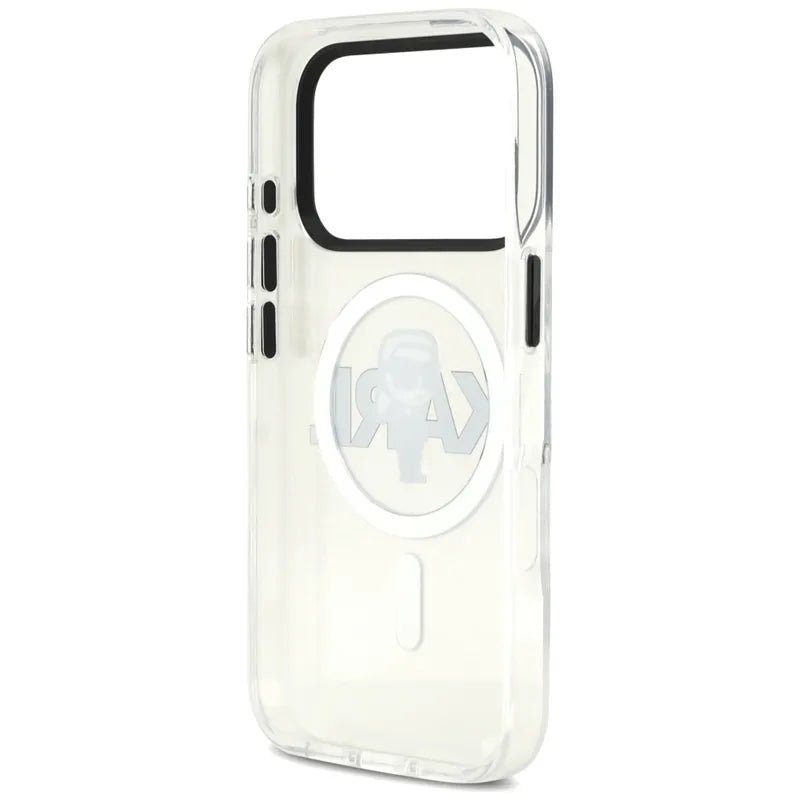 Karl Lagerfeld IML Karl Sketch Logo MagSafe dėklas iPhone 17 Pro (Skaidrus)