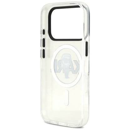 Karl Lagerfeld IML Karl Sketch Logo MagSafe dėklas iPhone 17 Pro (Skaidrus)