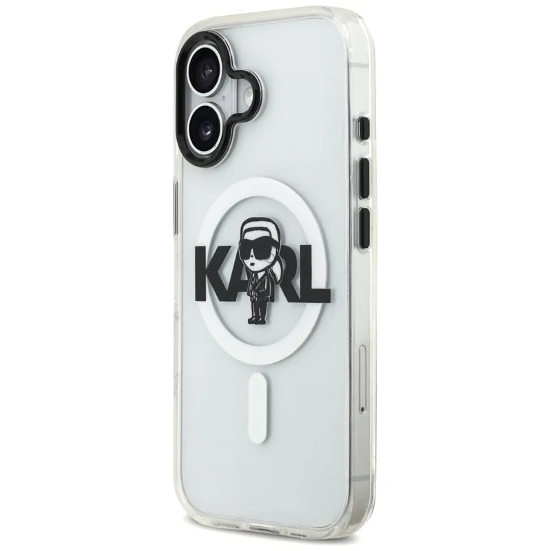 Karl Lagerfeld IML Karl Sketch Logo MagSafe - dėklas iPhone 17 (Skaidrus)