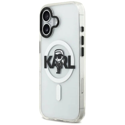 Karl Lagerfeld IML Karl Sketch Logo MagSafe - dėklas iPhone 17 (Skaidrus)