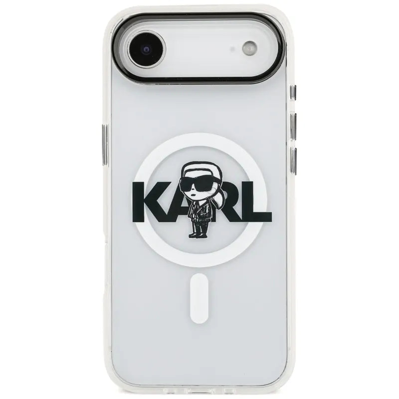 Karl Lagerfeld IML Karl Sketch Logotipas MagSafe - Dėklas iPhone Air (skaidrus)