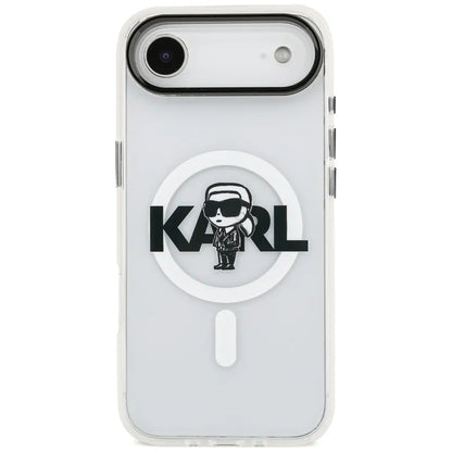 Karl Lagerfeld IML Karl Sketch Logotipas MagSafe - Dėklas iPhone Air (skaidrus)