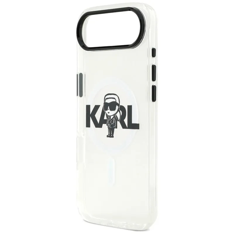 Karl Lagerfeld IML Karl Sketch Logotipas MagSafe - Dėklas iPhone Air (skaidrus)