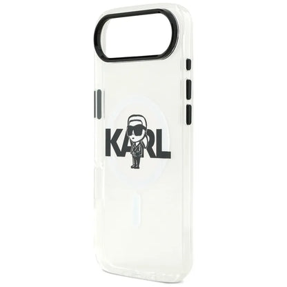 Karl Lagerfeld IML Karl Sketch Logotipas MagSafe - Dėklas iPhone Air (skaidrus)