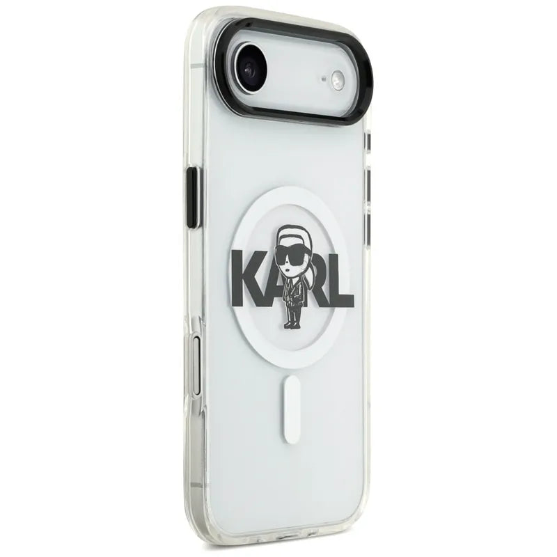 Karl Lagerfeld IML Karl Sketch Logotipas MagSafe - Dėklas iPhone Air (skaidrus)
