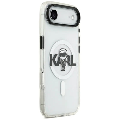 Karl Lagerfeld IML Karl Sketch Logotipas MagSafe - Dėklas iPhone Air (skaidrus)