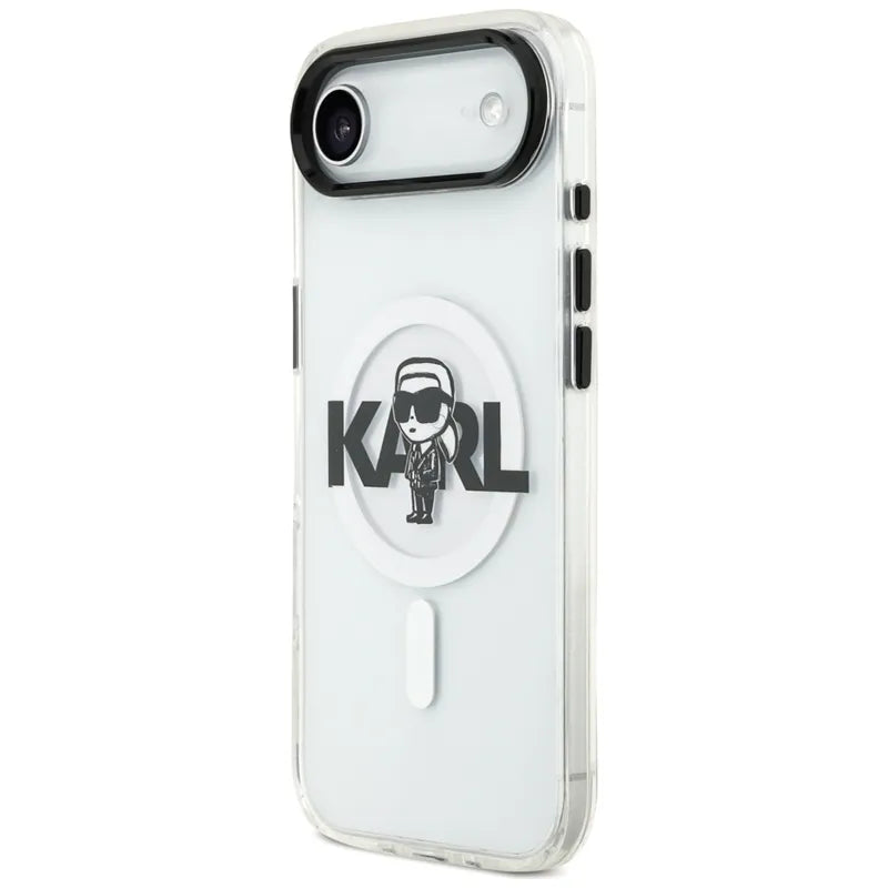 Karl Lagerfeld IML Karl Sketch Logotipas MagSafe - Dėklas iPhone Air (skaidrus)
