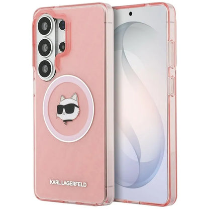 Karl Lagerfeld IML kartotoji Choupette MagSafe - Samsung Galaxy S26 Ultra dėklas (rožinis)
