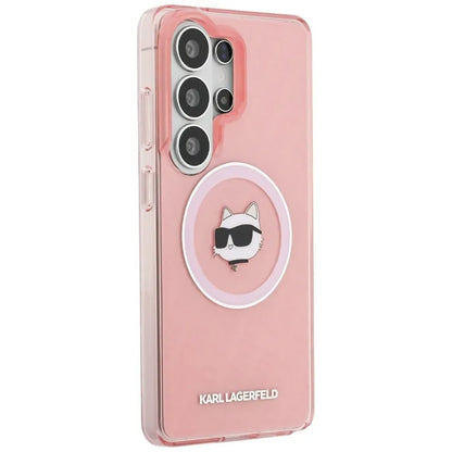 Karl Lagerfeld IML kartotoji Choupette MagSafe - Samsung Galaxy S26 Ultra dėklas (rožinis)