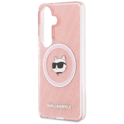 Karl Lagerfeld IML Kartų Choupette MagSafe dėklas - Samsung Galaxy S26 dėklas (Raudonas)