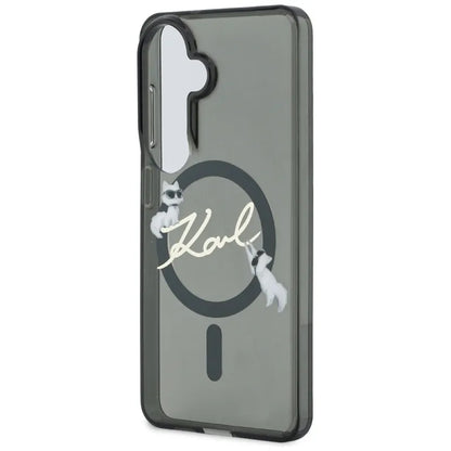 Karl Lagerfeld IML KC Script MagSafe - Samsung Galaxy S26 dėklas (juodas)