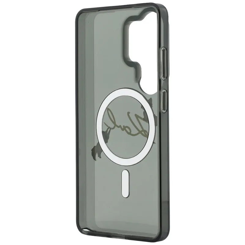 Karl Lagerfeld IML KC Script MagSafe - Samsung Galaxy S26 Ultra dėklas (juodas)