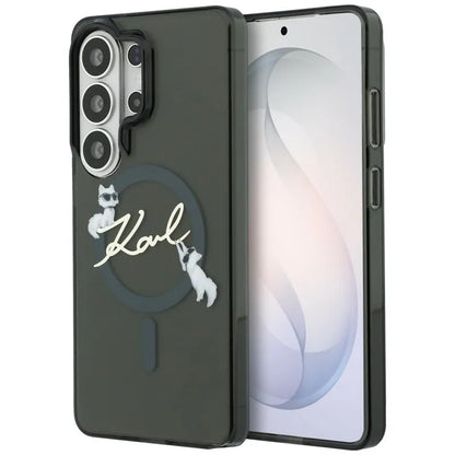 Karl Lagerfeld IML KC Script MagSafe - Samsung Galaxy S26 Ultra dėklas (juodas)