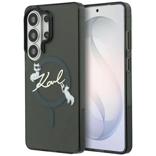 Karl Lagerfeld IML KC Script MagSafe - Samsung Galaxy S26 Ultra dėklas (juodas)