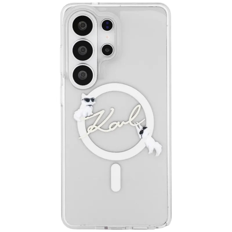 Karl Lagerfeld IML KC Script MagSafe - Samsung Galaxy S26 Ultra dėklas (Skaidrus)