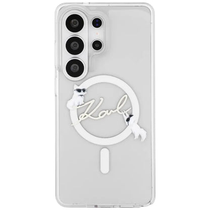 Karl Lagerfeld IML KC Script MagSafe - Samsung Galaxy S26 Ultra dėklas (Skaidrus)
