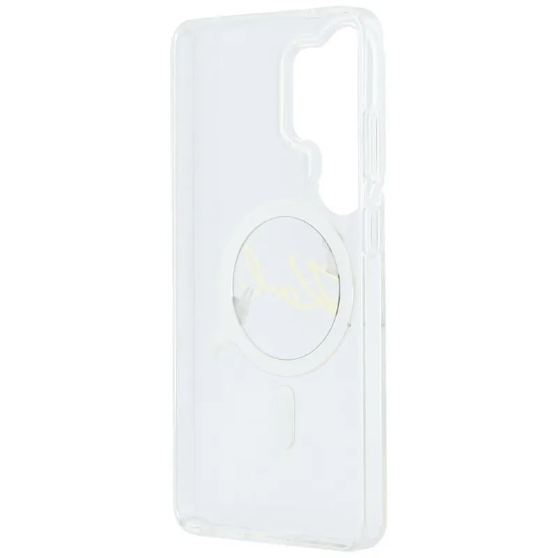 Karl Lagerfeld IML KC Script MagSafe - Samsung Galaxy S26 Ultra dėklas (Skaidrus)