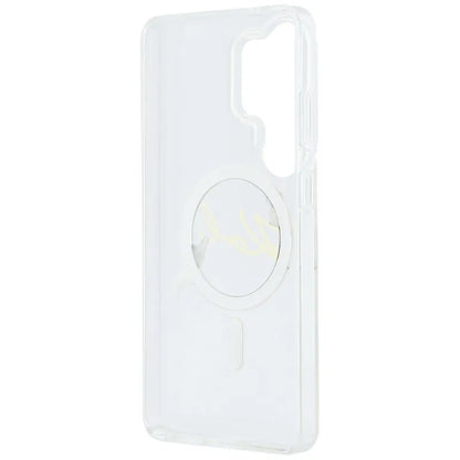 Karl Lagerfeld IML KC Script MagSafe - Samsung Galaxy S26 Ultra dėklas (Skaidrus)