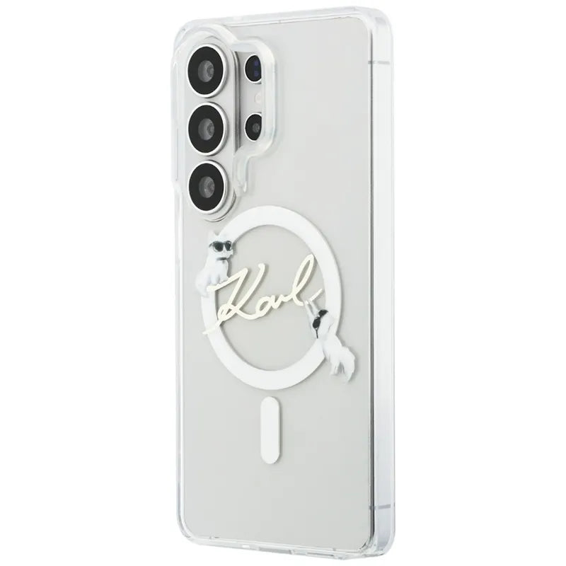 Karl Lagerfeld IML KC Script MagSafe - Samsung Galaxy S26 Ultra dėklas (Skaidrus)