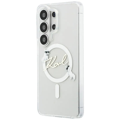 Karl Lagerfeld IML KC Script MagSafe - Samsung Galaxy S26 Ultra dėklas (Skaidrus)