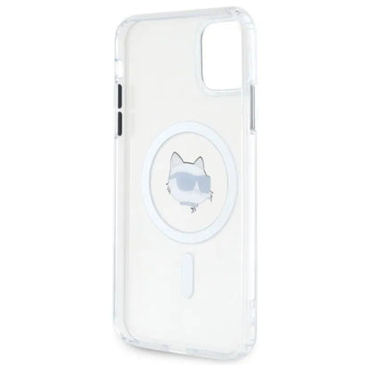Karl Lagerfeld IML Metal Choupette Head MagSafe – dėklas, skirtas iPhone 11 (baltas)