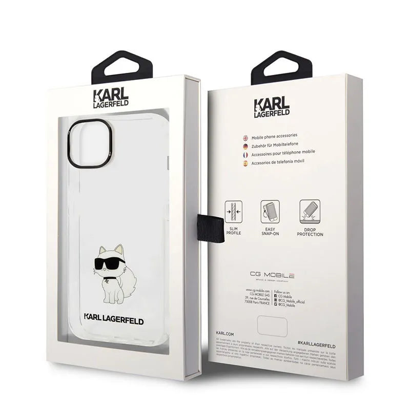 Karl Lagerfeld IML NFT Choupette – Dėklas iPhone 14 Plus (skaidrus)