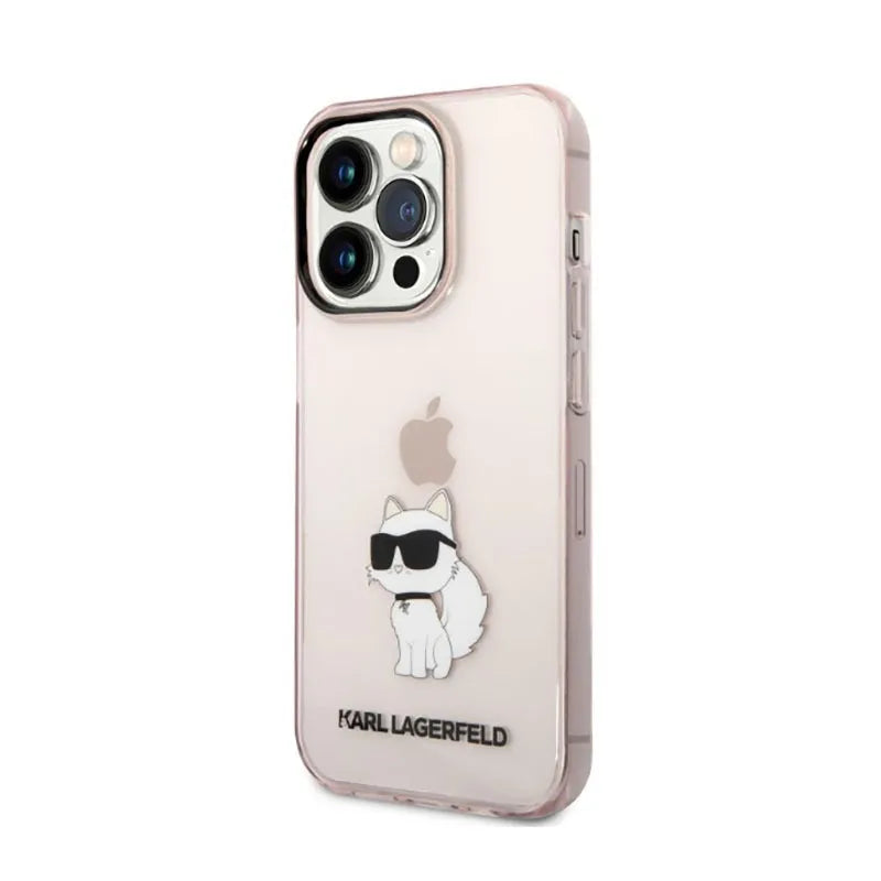 Karl Lagerfeld IML NFT Choupette – Dėklas iPhone 14 Pro Max (rožinis)