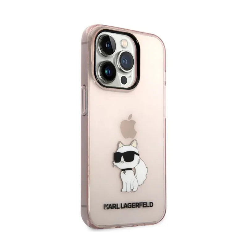 Karl Lagerfeld IML NFT Choupette – Dėklas iPhone 14 Pro Max (rožinis)