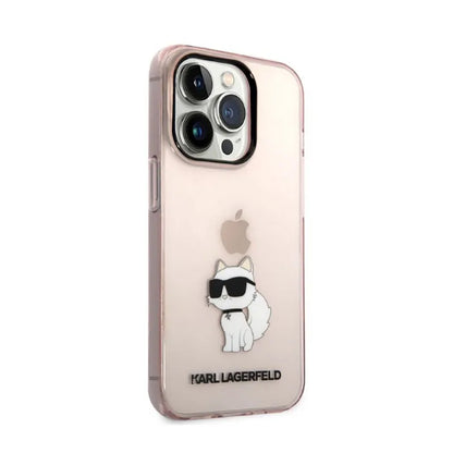Karl Lagerfeld IML NFT Choupette – Dėklas iPhone 14 Pro Max (rožinis)