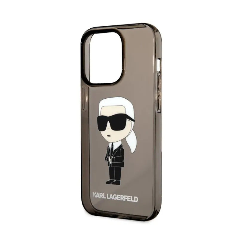 Karl Lagerfeld IML NFT Ikonik – dėklas iPhone 14 Pro (juodas)