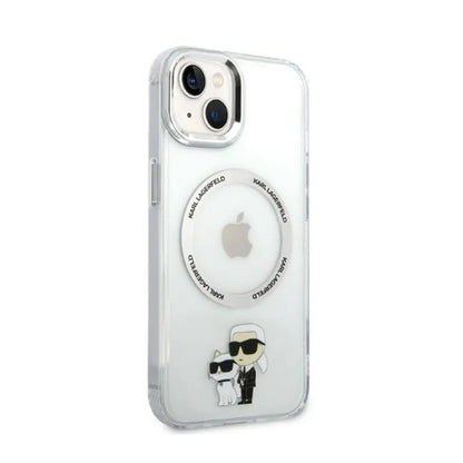 Karl Lagerfeld IML NFT Karl & Choupette MagSafe – Dėklas iPhone 14 Plus (skaidrus)