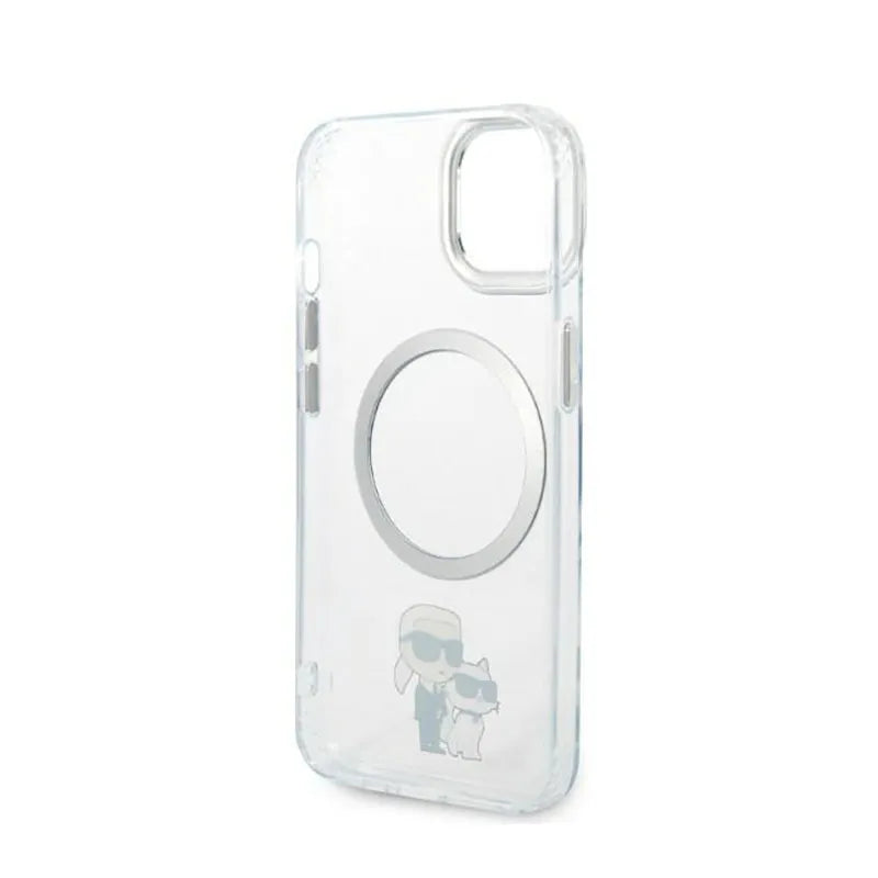 Karl Lagerfeld IML NFT Karl & Choupette MagSafe – Dėklas iPhone 14 Plus (skaidrus)