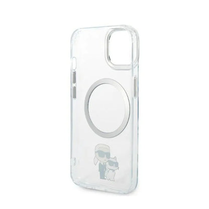Karl Lagerfeld IML NFT Karl & Choupette MagSafe – Dėklas iPhone 14 Plus (skaidrus)