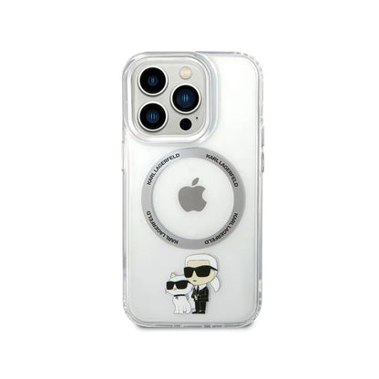 Karl Lagerfeld IML NFT Karl & Choupette MagSafe - Dėklas, skirtas iPhone 13 Pro (Skaidrus)