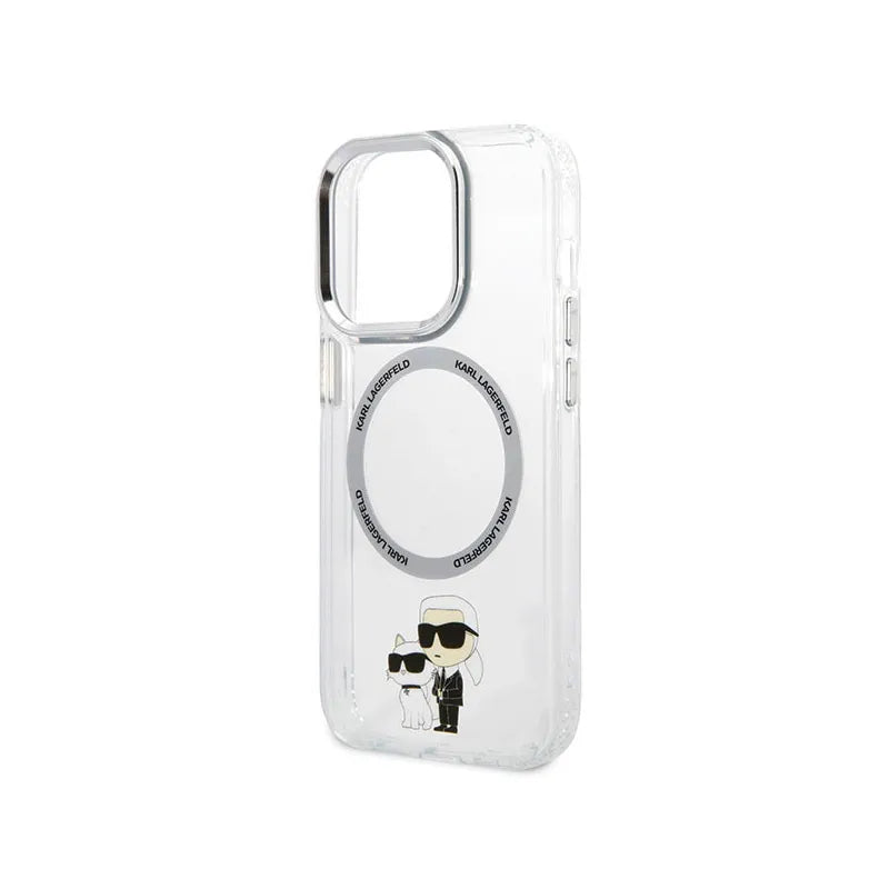 Karl Lagerfeld IML NFT Karl & Choupette MagSafe - Dėklas, skirtas iPhone 13 Pro (Skaidrus)