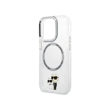 Karl Lagerfeld IML NFT Karl & Choupette MagSafe - Dėklas, skirtas iPhone 13 Pro (Skaidrus)