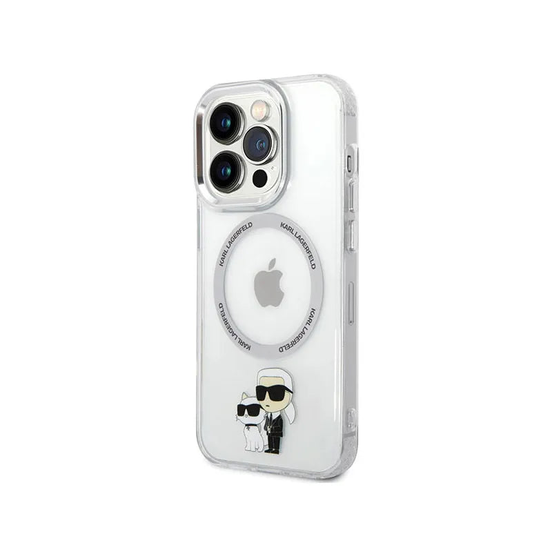 Karl Lagerfeld IML NFT Karl & Choupette MagSafe - Dėklas, skirtas iPhone 13 Pro (Skaidrus)