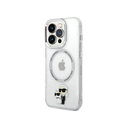 Karl Lagerfeld IML NFT Karl & Choupette MagSafe - Dėklas, skirtas iPhone 13 Pro (Skaidrus)