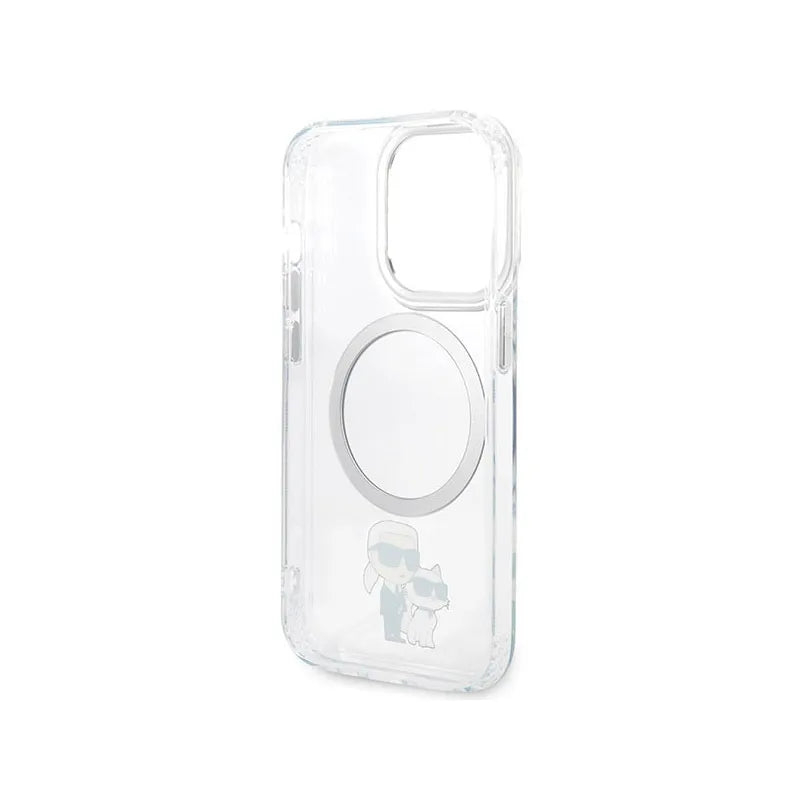Karl Lagerfeld IML NFT Karl & Choupette MagSafe - Dėklas, skirtas iPhone 13 Pro (Skaidrus)
