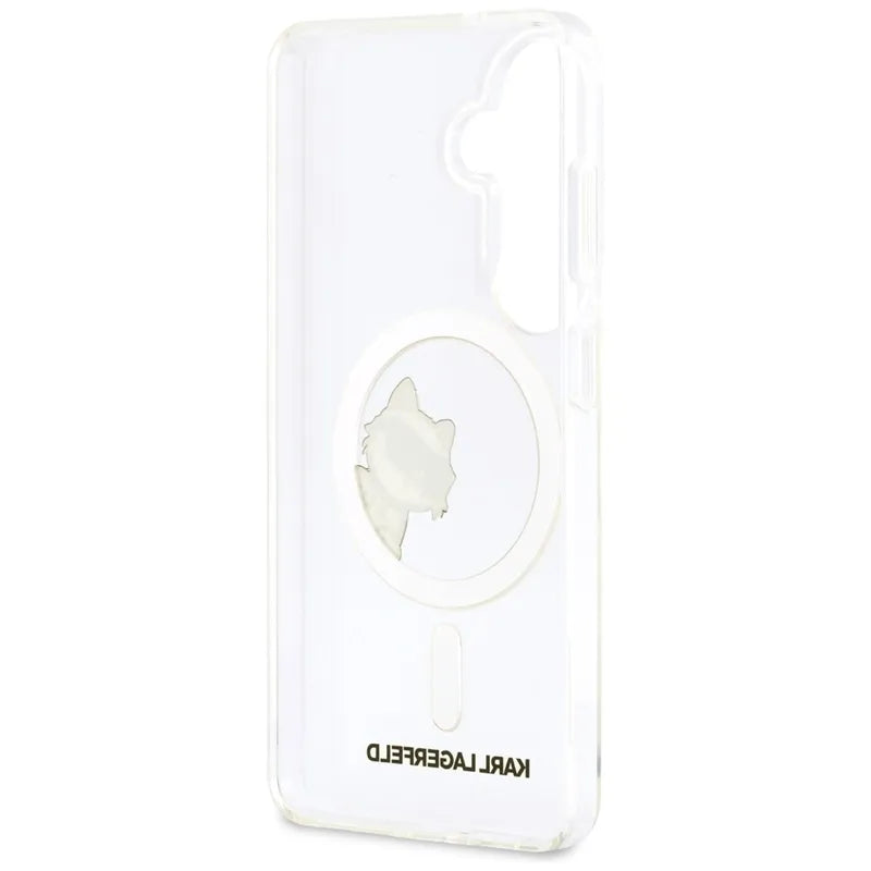 Karl Lagerfeld IML Peekaboo Choupette MagSafe dėklas - Samsung Galaxy S26 dėklas (Skaidrus)
