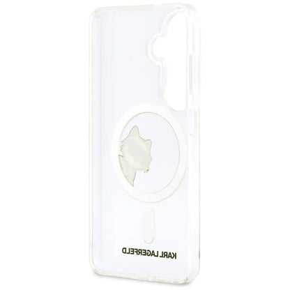 Karl Lagerfeld IML Peekaboo Choupette MagSafe dėklas - Samsung Galaxy S26 dėklas (Skaidrus)