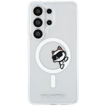 Karl Lagerfeld IML Peekaboo Choupette MagSafe - Samsung Galaxy S26 Ultra dėklas (Skaidrus)