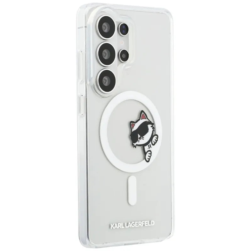 Karl Lagerfeld IML Peekaboo Choupette MagSafe - Samsung Galaxy S26 Ultra dėklas (Skaidrus)