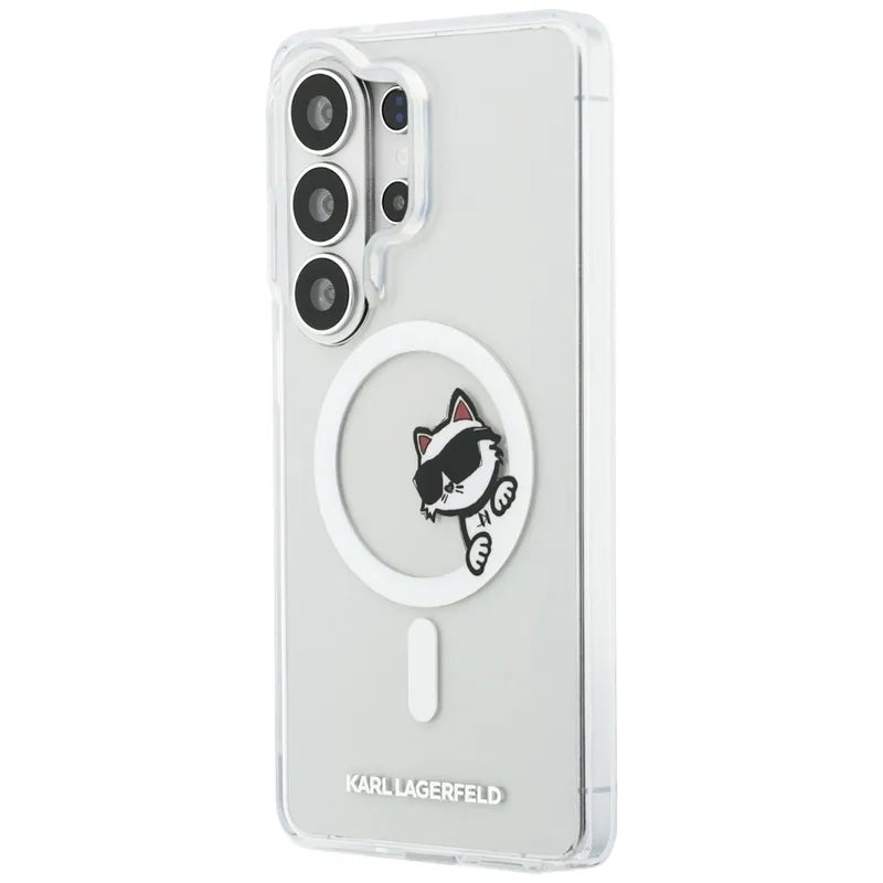 Karl Lagerfeld IML Peekaboo Choupette MagSafe - Samsung Galaxy S26 Ultra dėklas (Skaidrus)